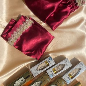 Maroon Premium Satin Prayer Dress.