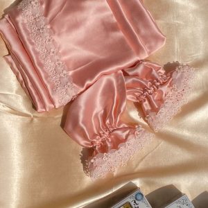 Pink / Peach Premium Satin Prayer Dress