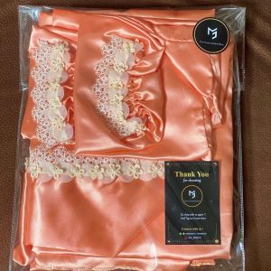 Peach Premium Satin Prayer Dress