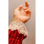 Maroon / Burgundy Makkana with sleeves