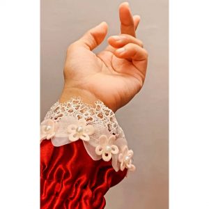Maroon / Burgundy Makkana with sleeves