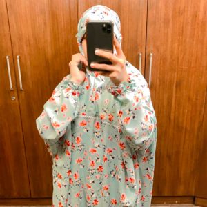 CREPE LIGHT BLUE FLORAL