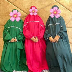 CREPE WITH WHITE LACE