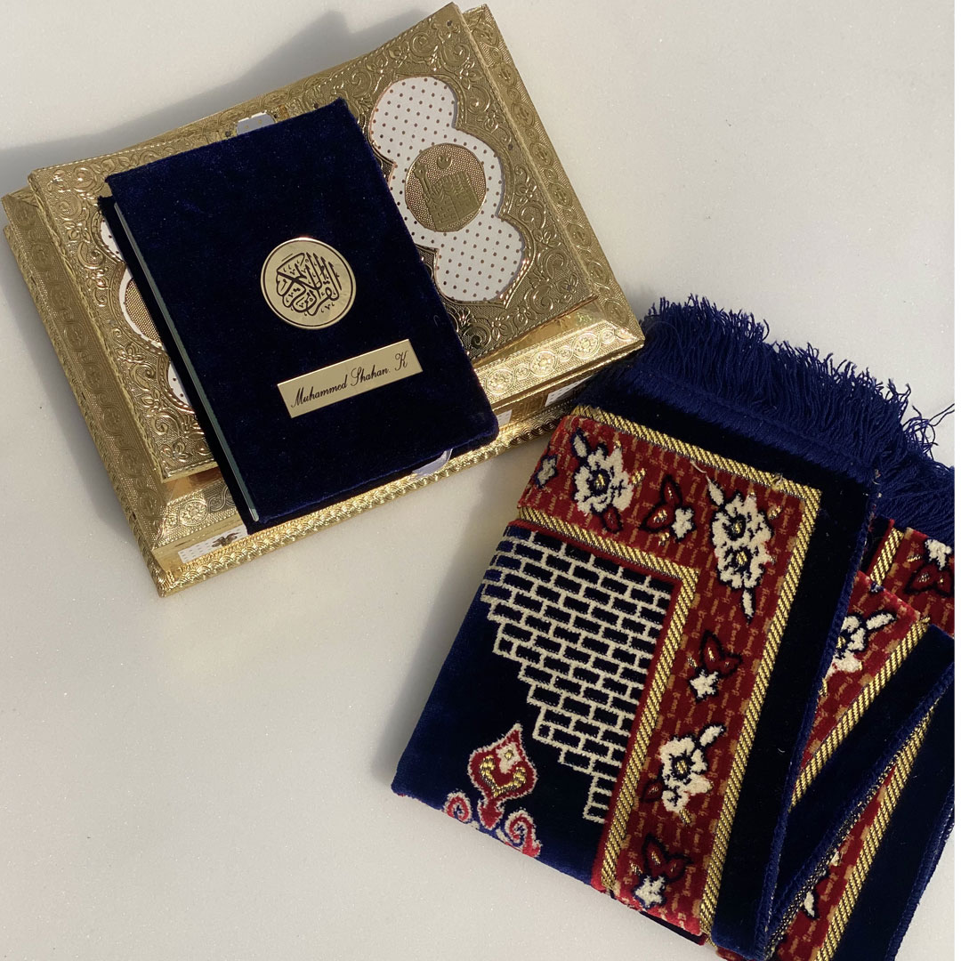 Quran Stand with Quran and Mat - Image 3