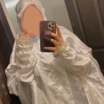 cream Makkana with sleeves