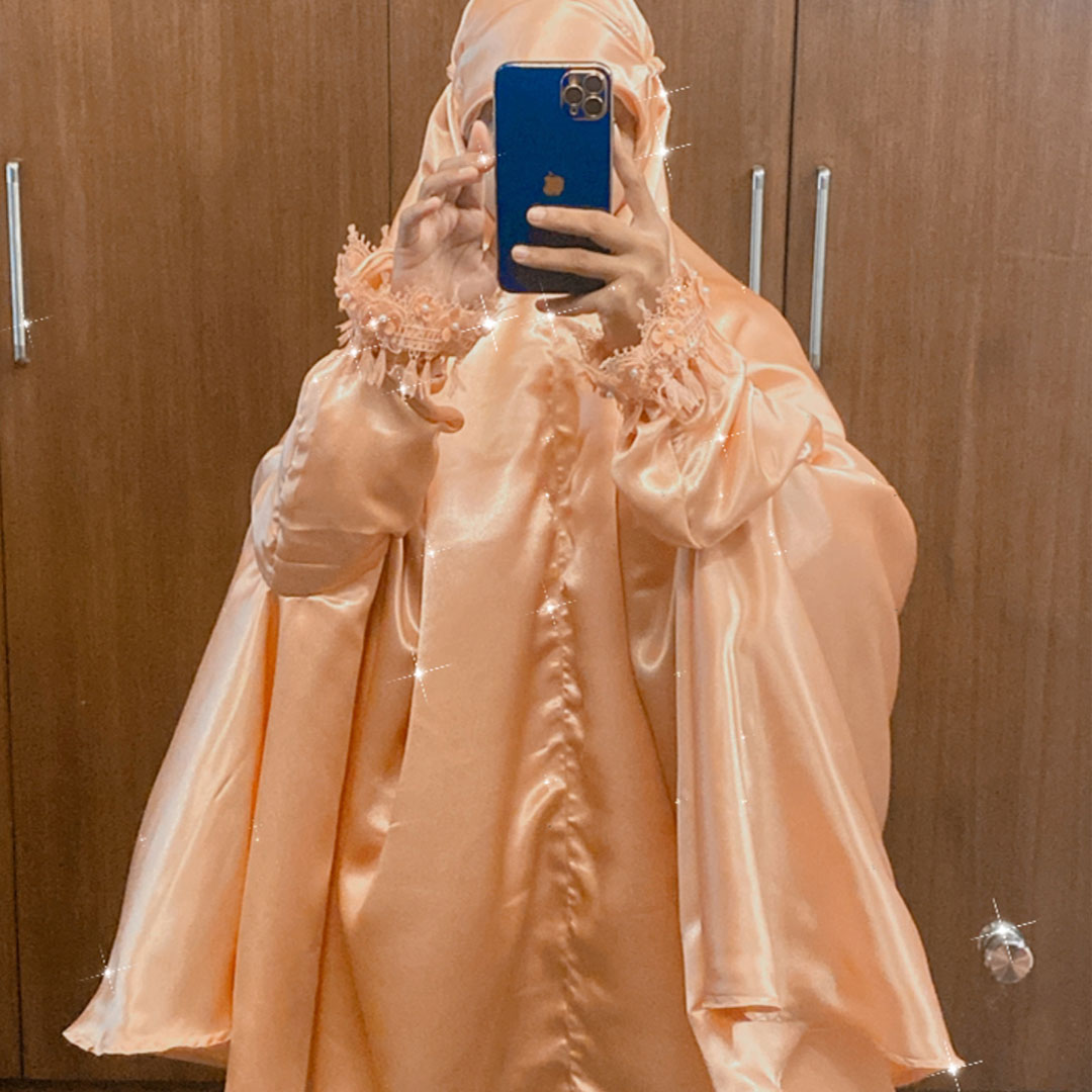 satin khimar /makkana