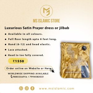 Luxurious Satin Prayer dress or jilbab