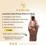 Luxurious Satin Prayer Dress or Jilbab