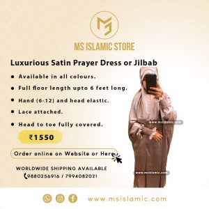 Luxurious Satin Prayer Dress or Jilbab