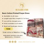Basic Cotton  Printed Prayer Dress