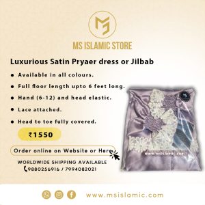 Luxious Satin  Prayer Dress or Jilbab