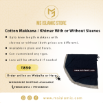Cotton Makkana / Khimar with or without Sleeves