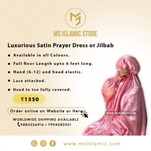 Luxurious Satin Prayer Dress or Jilbab