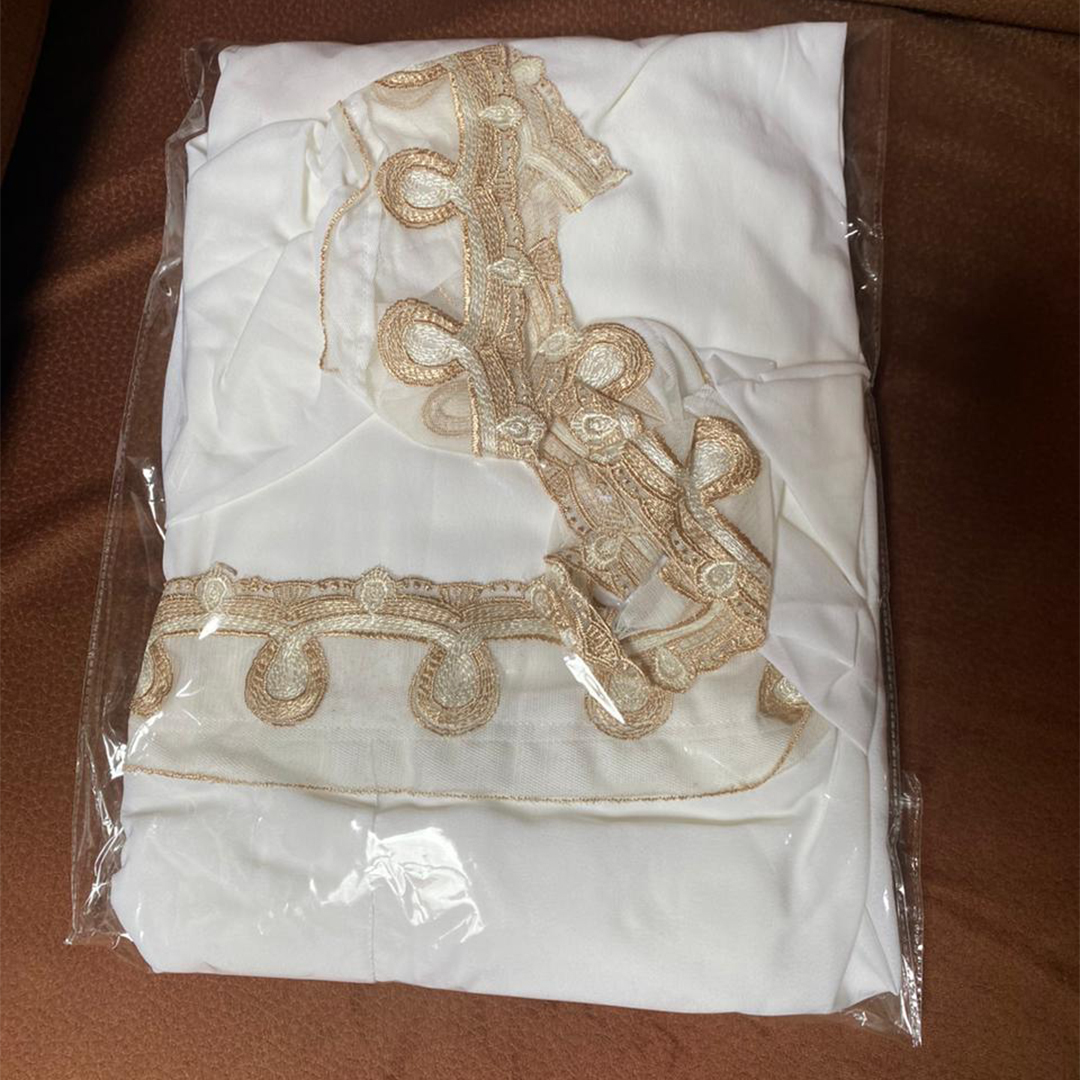 Luxurious Crepe prayer dress with imported lace - Image 2
