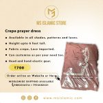 Crepe prayer dress